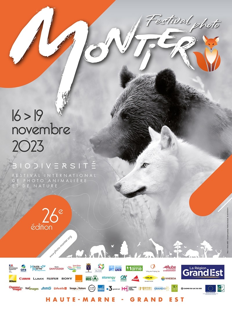 Affiche du Festival International de la Photo Animalière et de Nature de Montier-en-Der 2023