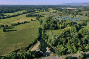 Barrage B10 et réserve naturelle régionale des Rohrmatten dans 'Ill'Wald ©JL Stadler - Région Grand Est