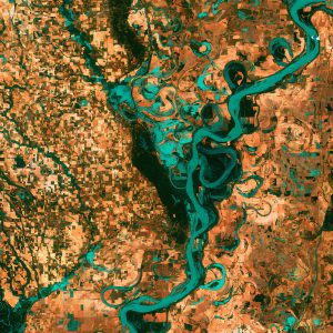 Mississipi River - NASA/USGS/Ciel et Espace Photos