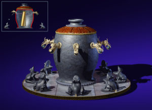 Sismographe chinois - 1er siècle après J.C - Chinese sismograph - 1st century after A.D - P.CARRIL