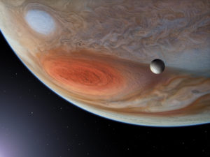Grande Tâche rouge de Jupiter et Europa - Jupiter's Great Red spot & Europa - P.CARRIL