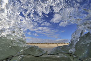 La plage de Gavres dans le Morbihan, vue de "l'intérieur"… - © Xavier Desmier